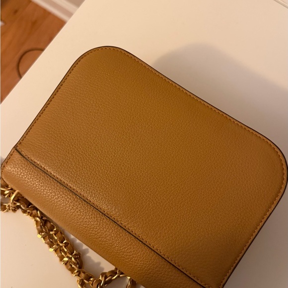 Tory Burch Mustard Leather Crossbody Bag with Gold Chain - Picture 2 of 5